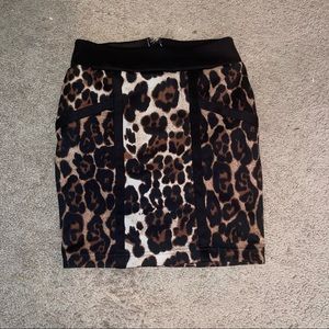 Cheetah print pencil skirt